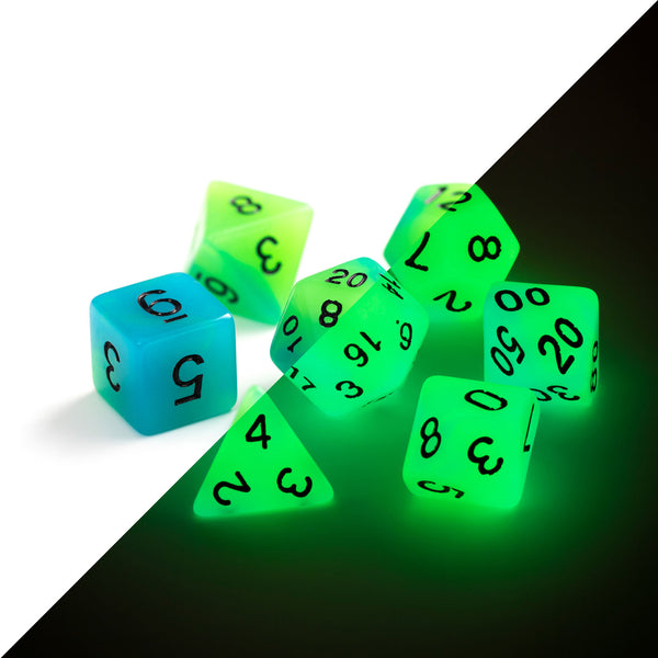 7pc RPG Set - Glow-in-the-Dark - Driftglobe