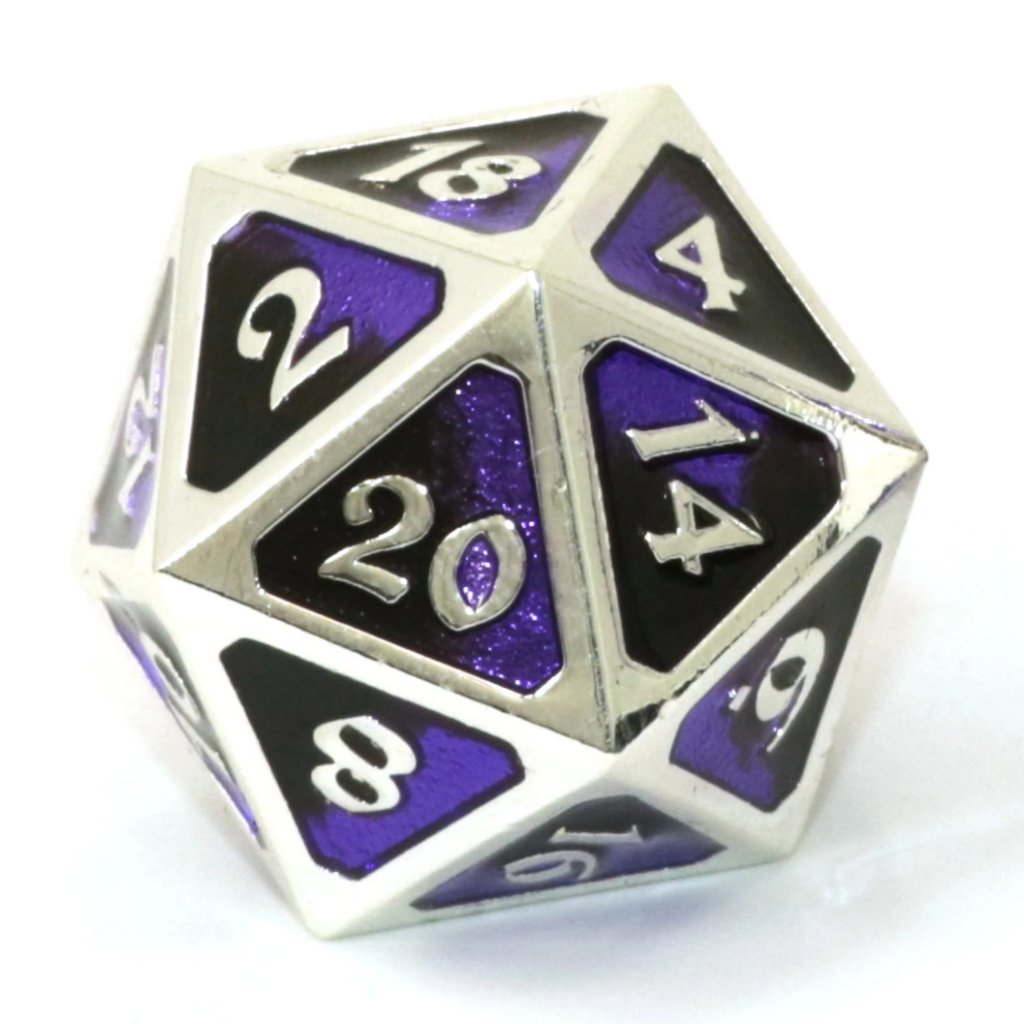 Single d20 - Mythica Dark Arts Malice by Die Hard Dice