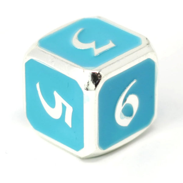 Single d6 - AfterDark Mythica Neon Rain by Die Hard Dice
