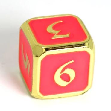 Single d6 - AfterDark Mythica Neon Bloom by Die Hard Dice