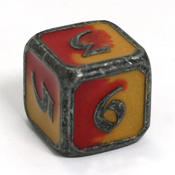Single d6 - Mythica Spellbinder Brimstone by Die Hard Dice
