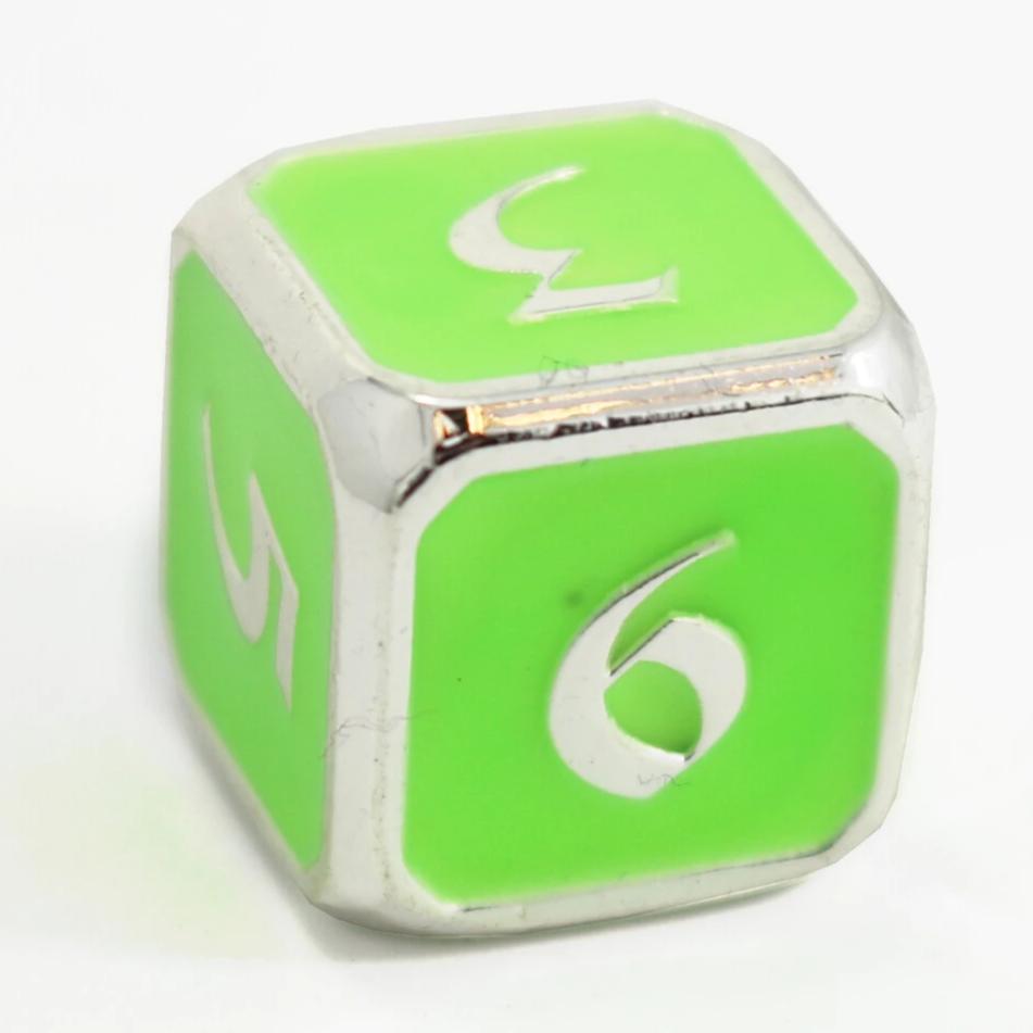 Single d6 - AfterDark Mythica Neon Rave by Die Hard Dice