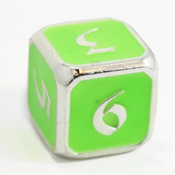 Single d6 - AfterDark Mythica Neon Rave by Die Hard Dice