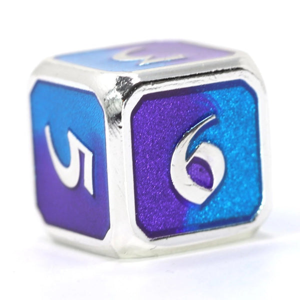 Single d6 - Mythica Spellbinder Nightfall by Die Hard Dice
