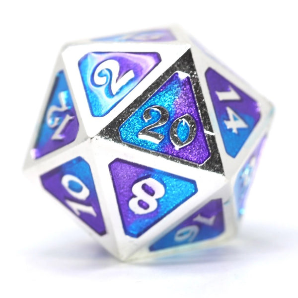 Single d20 - Mythica Spellbinder Nightfall by Die Hard Dice