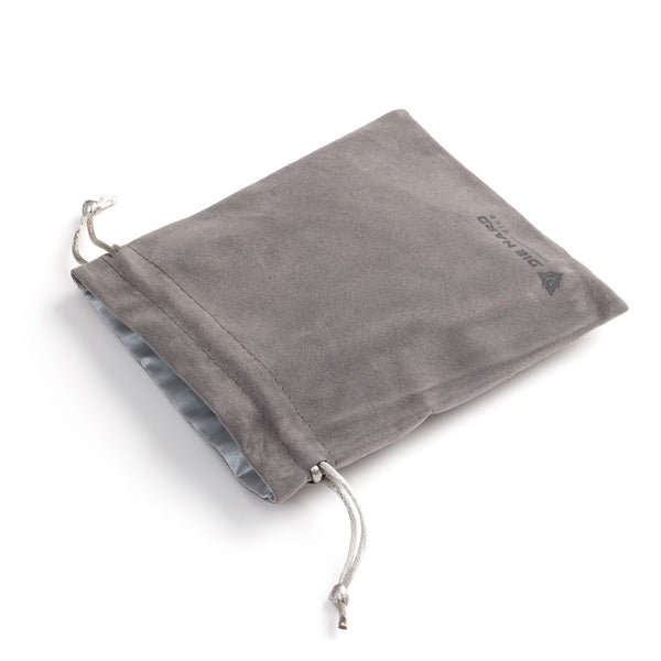 Velvet Dice Bag - Medium Light Gray