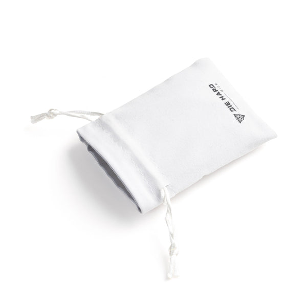 Velvet Dice Bag - Small White