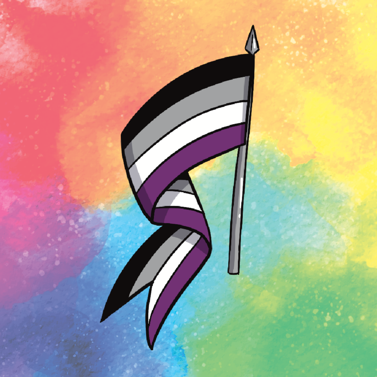 Pride Sticker - Ace Banner
