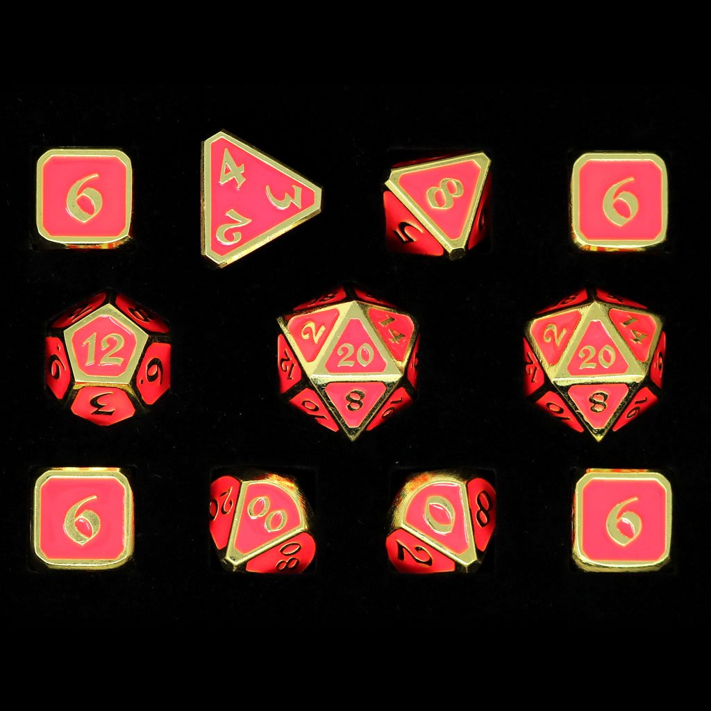 11 Piece RPG Set - AfterDark Mythica Neon Bloom by Die Hard Dice