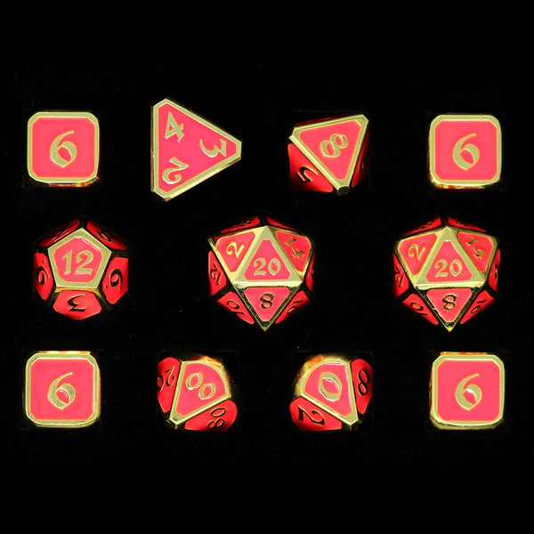 11 Piece RPG Set - AfterDark Mythica Neon Bloom by Die Hard Dice