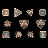 11 Piece RPG Set - Mythica Battleworn Copper by Die Hard Dice
