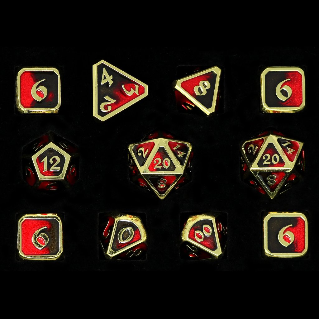 11 Piece RPG Set - Mythica Dark Arts Bloodbath by Die Hard Dice