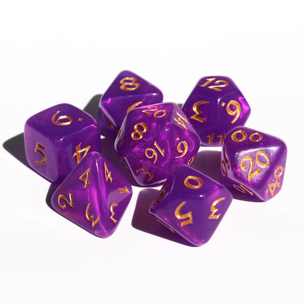 7pc RPG Set - Elessia Moonstone Calypso with Gold