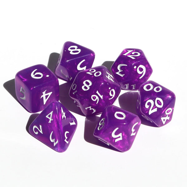 7pc RPG Set - Elessia Moonstone Calypso with White
