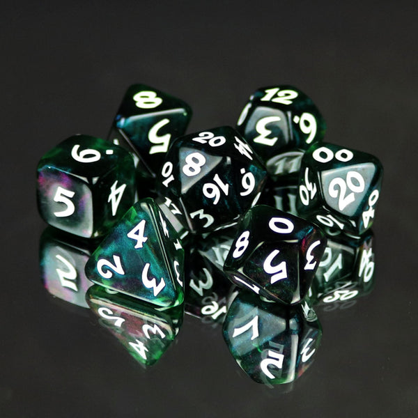 7pc RPG Set - Elessia Moonstone Farallon with White