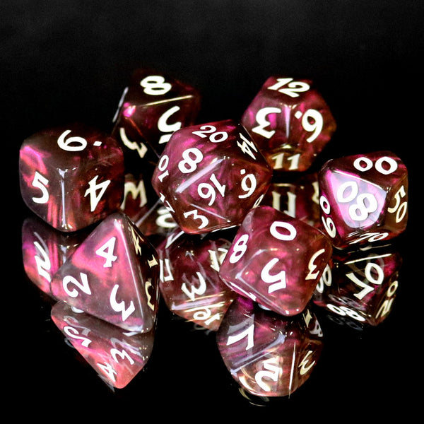 7pc RPG Set - Elessia Moonstone Inkswell with White