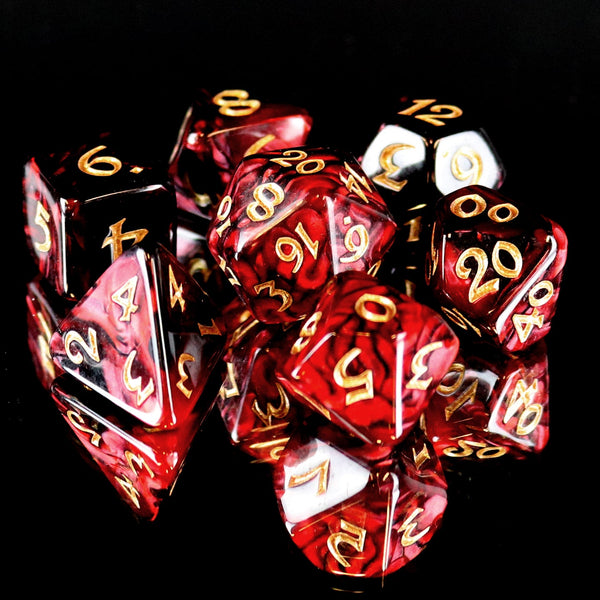 7pc RPG Set - Elessia Kybr - Inquisitor with Gold