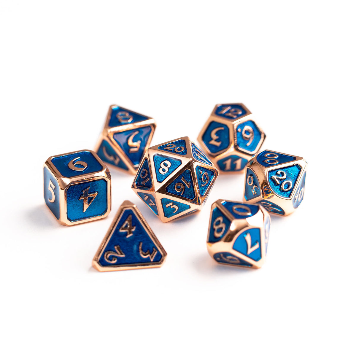 7pc RPG Set - Mythica Copper Aquamarine