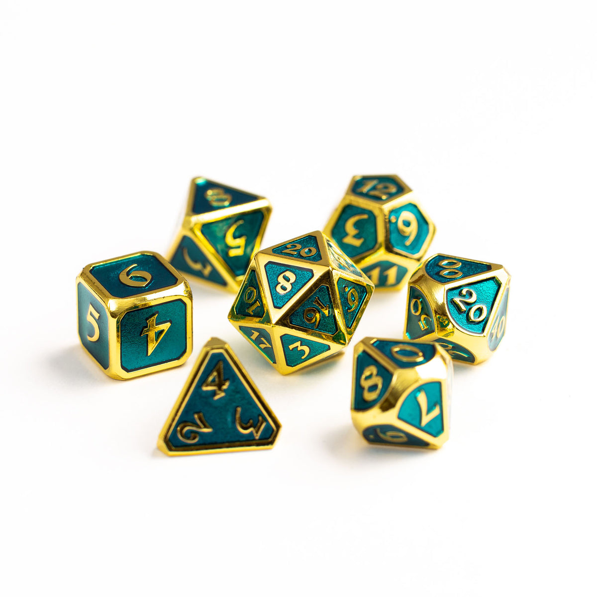 7pc RPG Set - Mythica Gold Aquamarine