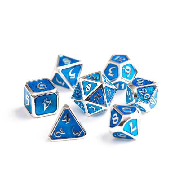 7pc RPG Set - Mythica Platinum Aquamarine