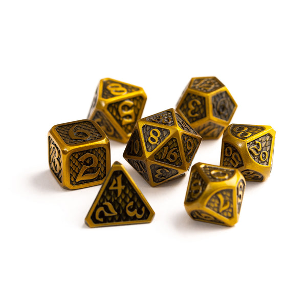 7pc RPG Set - Drakona Eldric Electrum