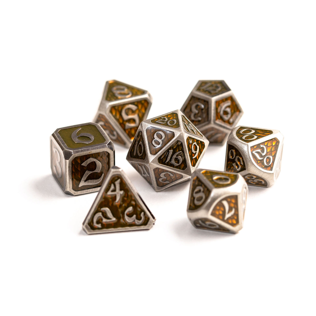 7pc RPG Set - Drakona Gemtooth - Diaphan