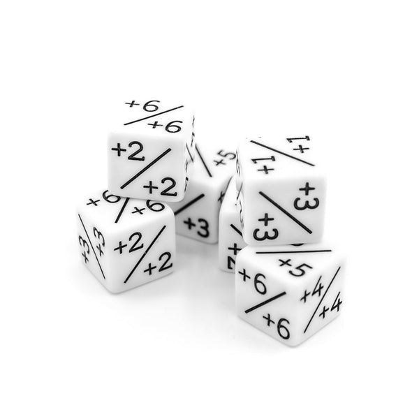 Positive 6pc Counter Set - White for MTG
