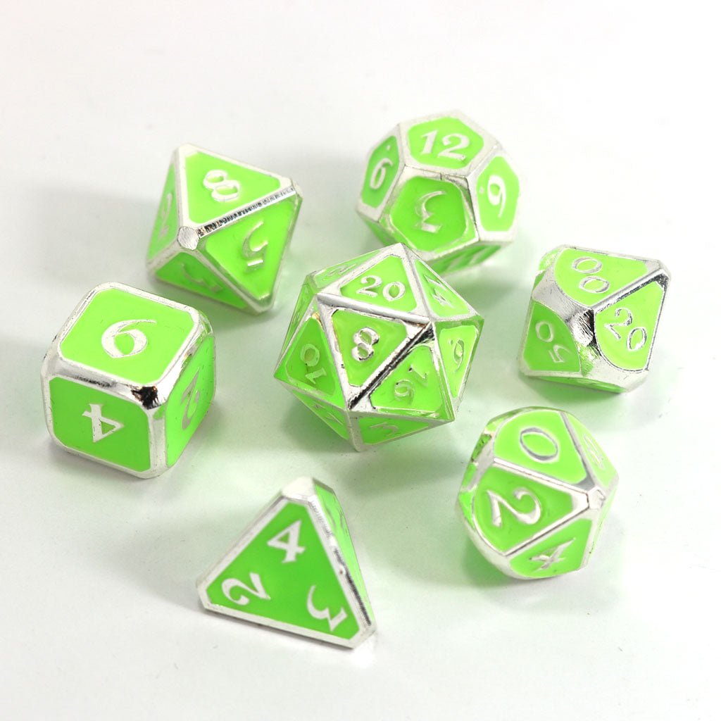 7 Piece RPG Set - AfterDark Mythica Neon Rave by Die Hard Dice
