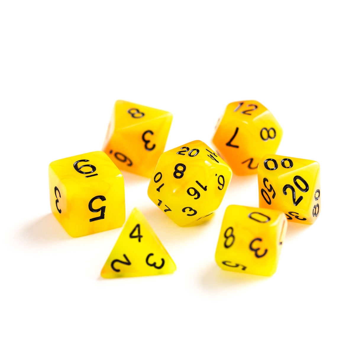 7pc RPG Set - Glow-in-the-Dark - Alchemists Fire