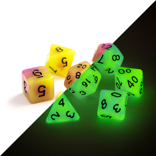 7pc RPG Set - Glow-in-the-Dark - Astral Fire