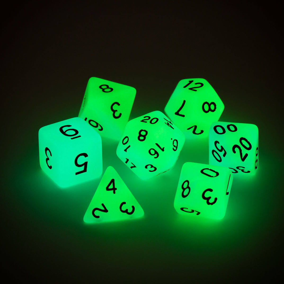 7pc RPG Set - Glow-in-the-Dark - Driftglobe