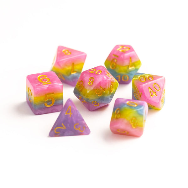 7pc RPG Set - Princess Unicorn Bubblegum