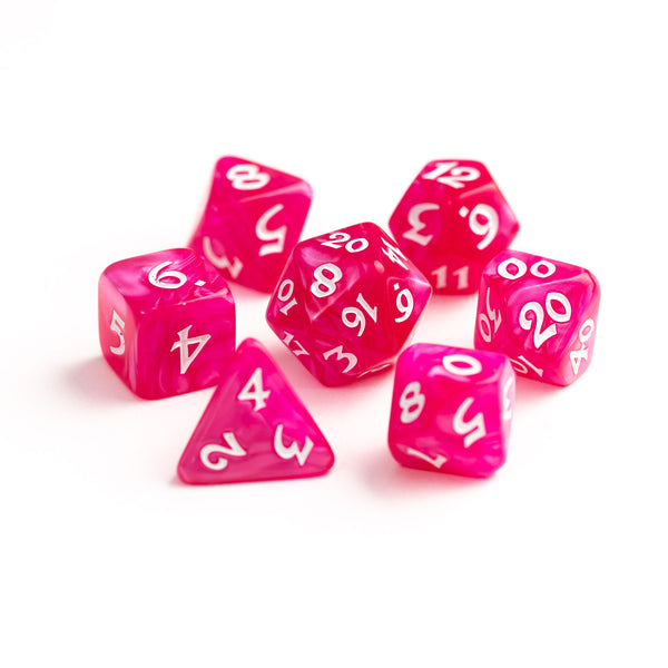 7pc RPG Set - Elessia Essentials - Pink with White
