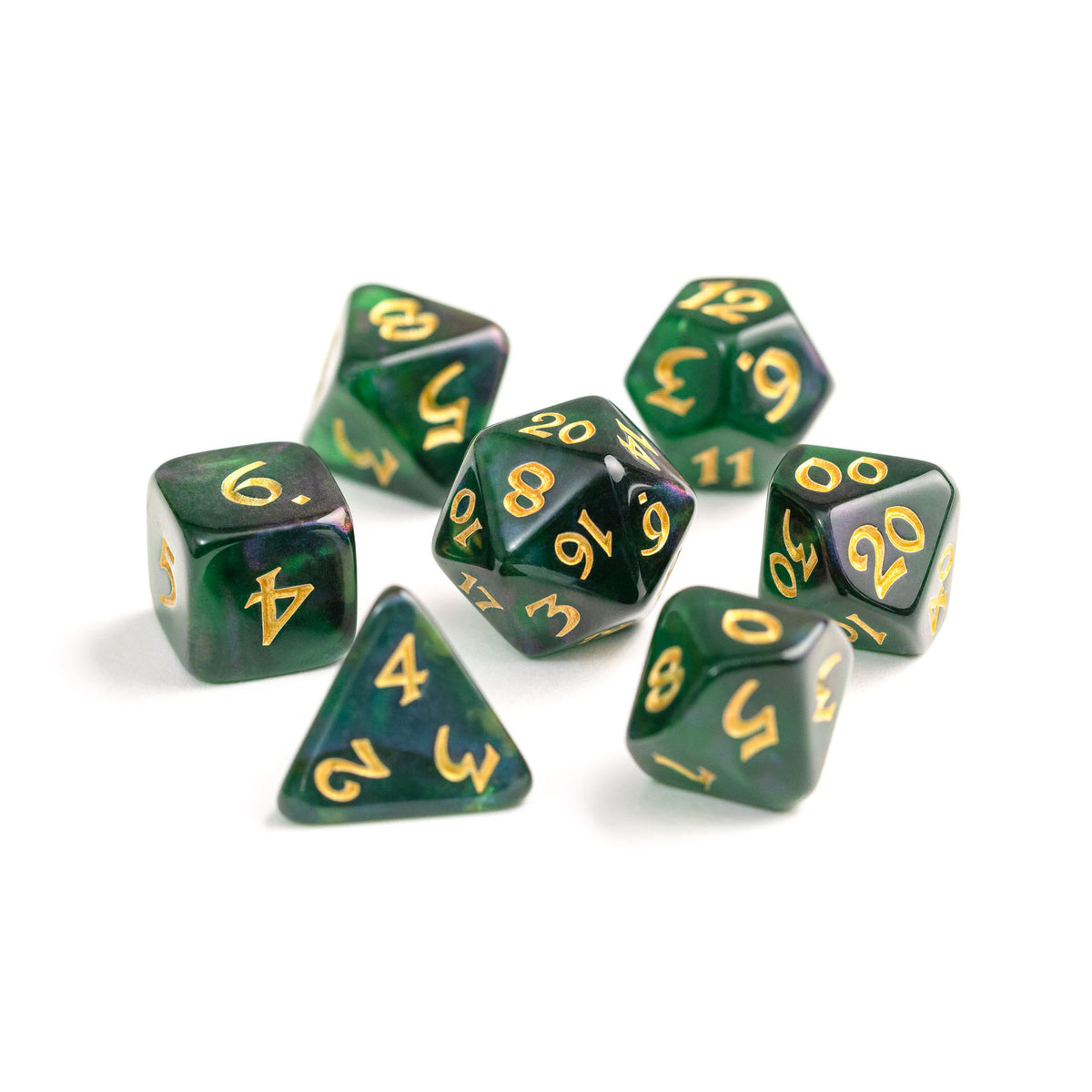 7pc RPG Set - Elessia Moonstone Farallon with Gold