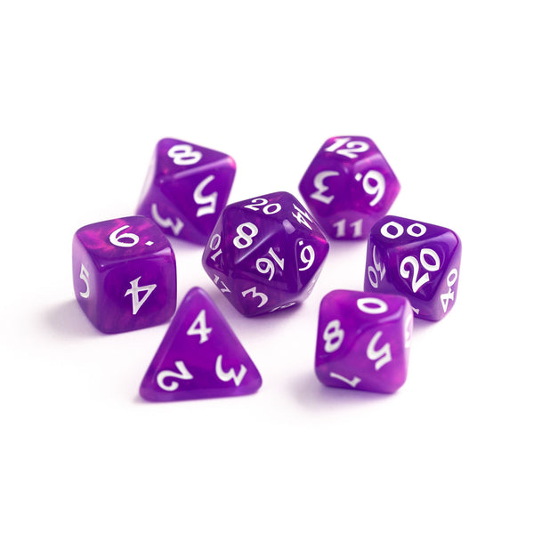 7pc RPG Set - Elessia Moonstone Calypso with White