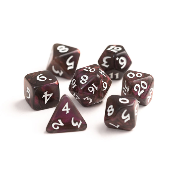 7pc RPG Set - Elessia Moonstone Inkswell with White