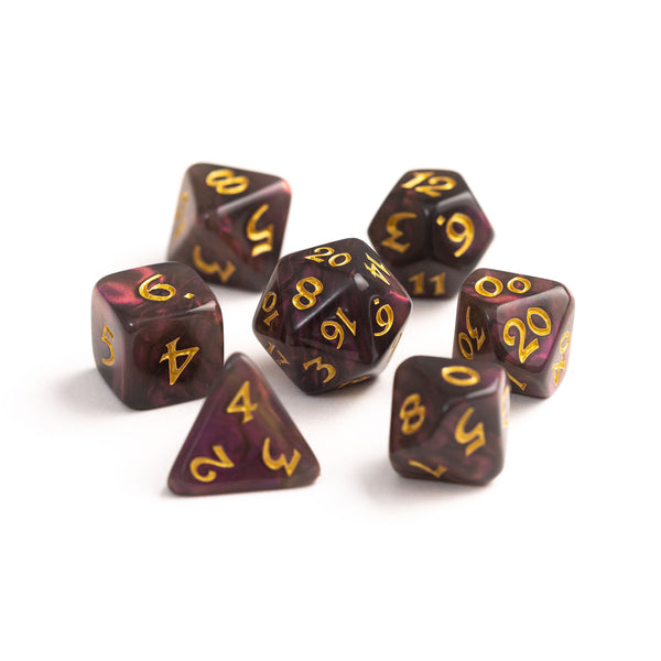 7pc RPG Set - Elessia Moonstone Inkswell with Gold