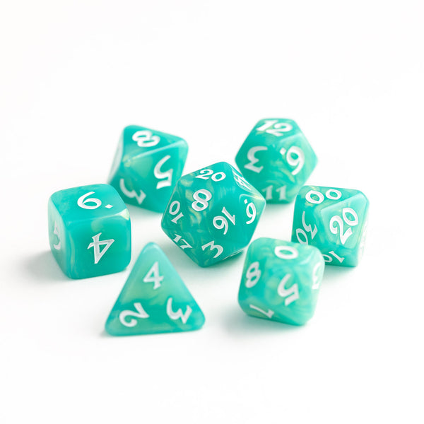 7pc RPG Set - Elessia - Shady Vale with White