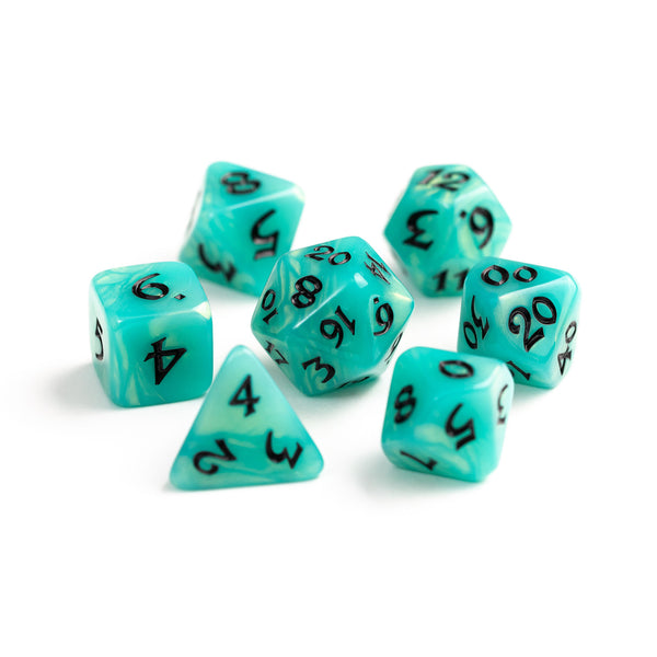 7pc RPG Set - Elessia - Shady Vale with Black
