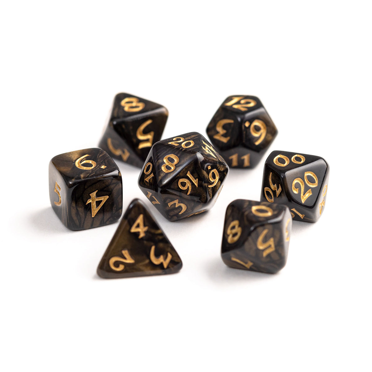 7pc RPG Set - Elessia - Wilderun with Gold