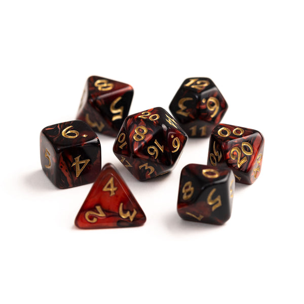 7pc RPG Set - Elessia Kybr - Inquisitor with Gold