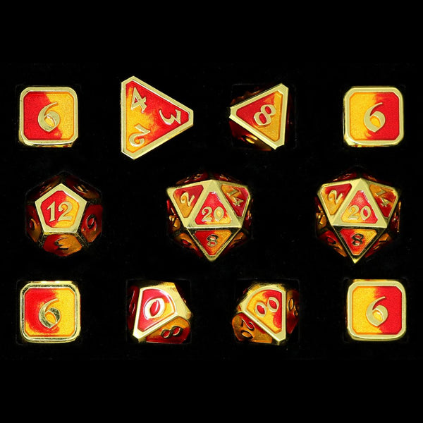 11 Piece RPG Set - Mythica Spellbinder Phoenix by Die Hard Dice