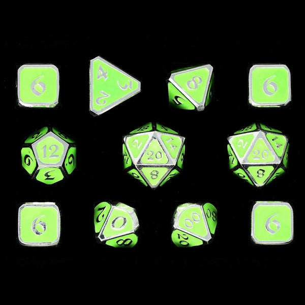 11 Piece RPG Set - AfterDark Mythica Neon Rave by Die Hard Dice