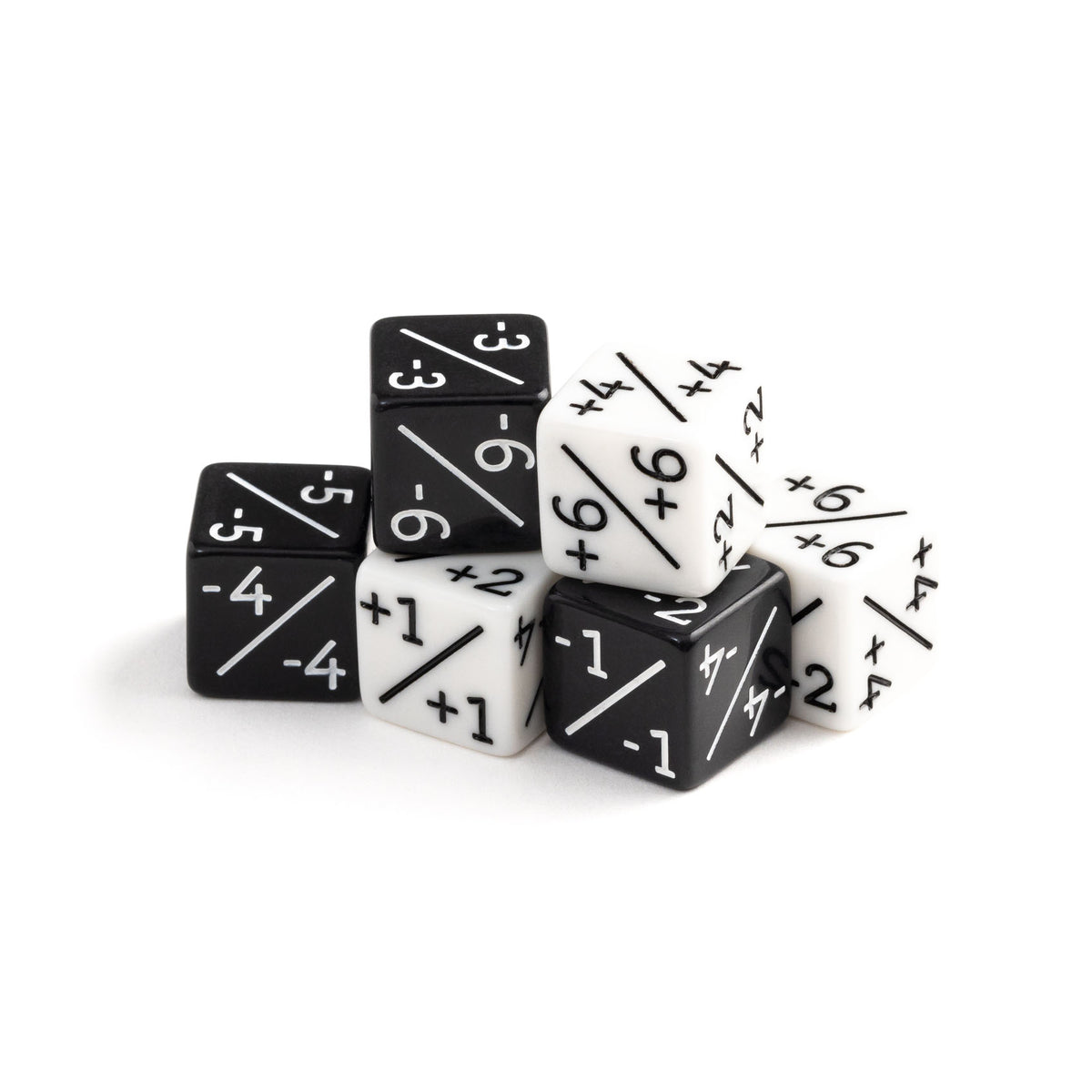 Mixed 6pc Counter Set - White and Black for MTG