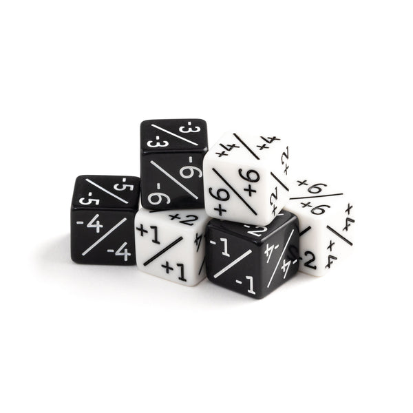 Mixed 6pc Counter Set - White and Black for MTG