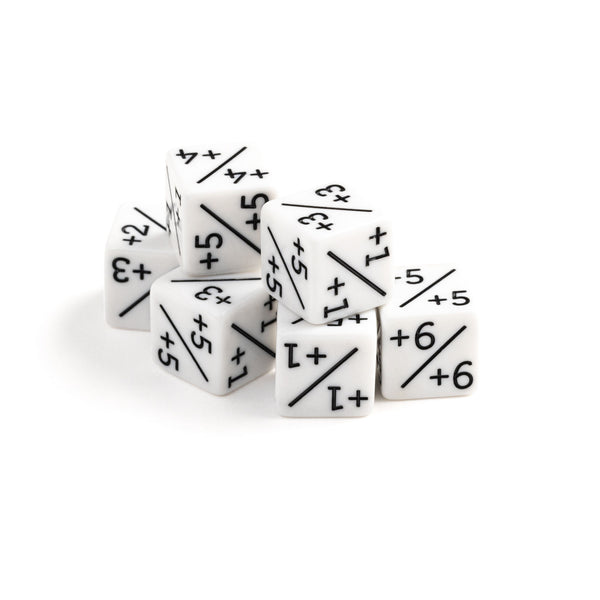 Positive 6pc Counter Set - White for MTG