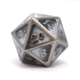 Single d20 - Mythica Spellbinder Shadesteel by Die Hard Dice
