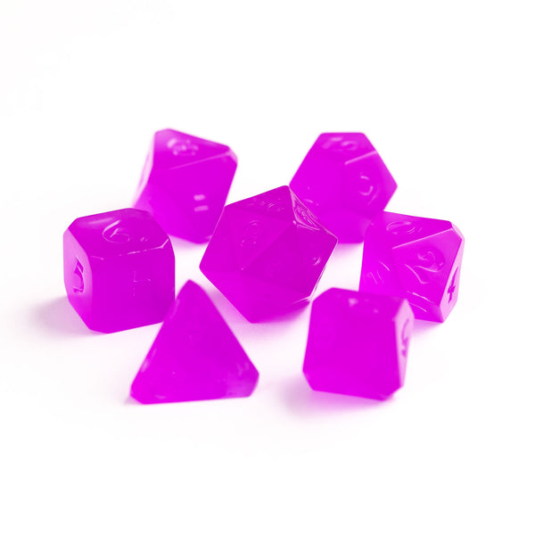 Project Dice 7pc RPG Set - AfterDark Avalore Purple Rain
