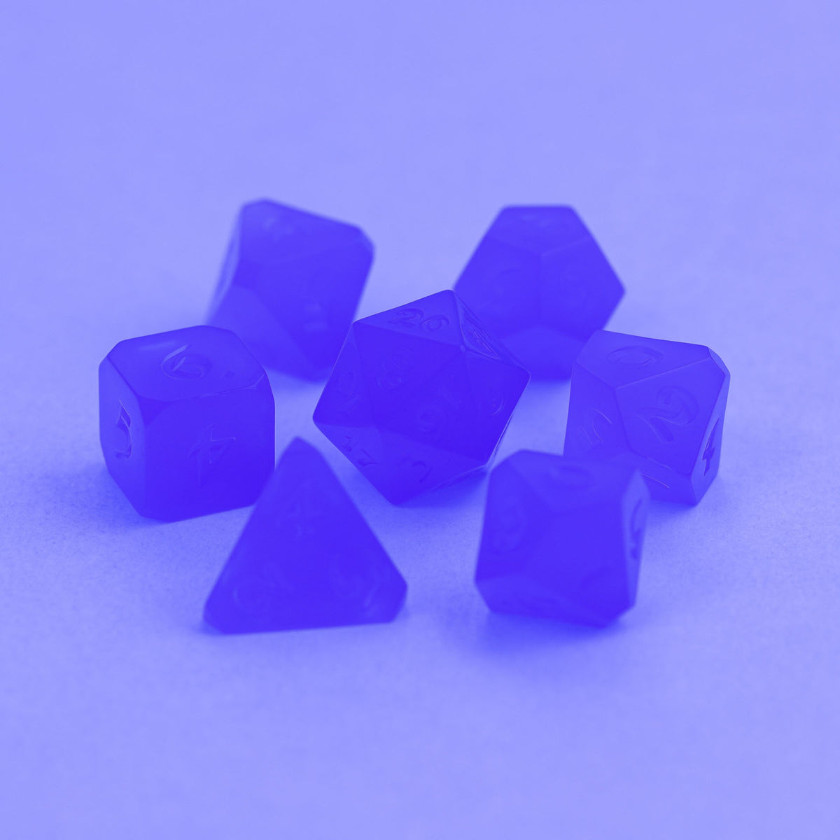 Project Dice 7pc RPG Set - AfterDark Avalore Purple Rain