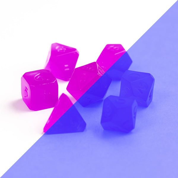 Project Dice 7pc RPG Set - AfterDark Avalore Purple Rain